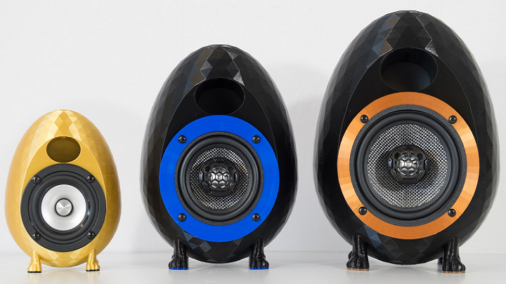 Oradores de ovo 3D impressos 3D Printed Egg Speakers