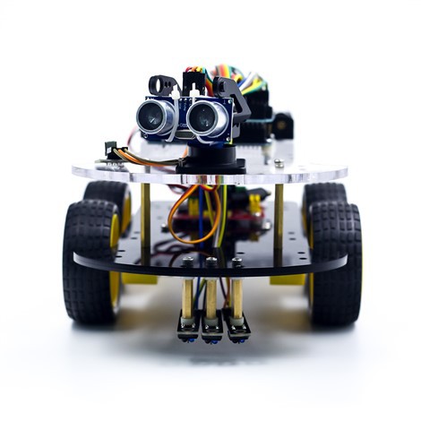 Carro robô KUONGSHUN 4WD compatível com Arduino IDE